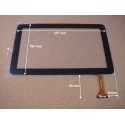 Vitre tactile 10" pour tablette LOGICOM S1052 BTK MID1528 (version 50pin) - 15556