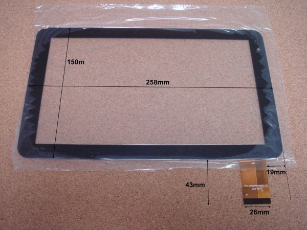 Vitre tactile 10" pour tablette POLAROID MID1045 (version 1) - 17850